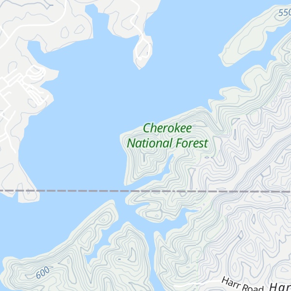 Map of Taylor Knob