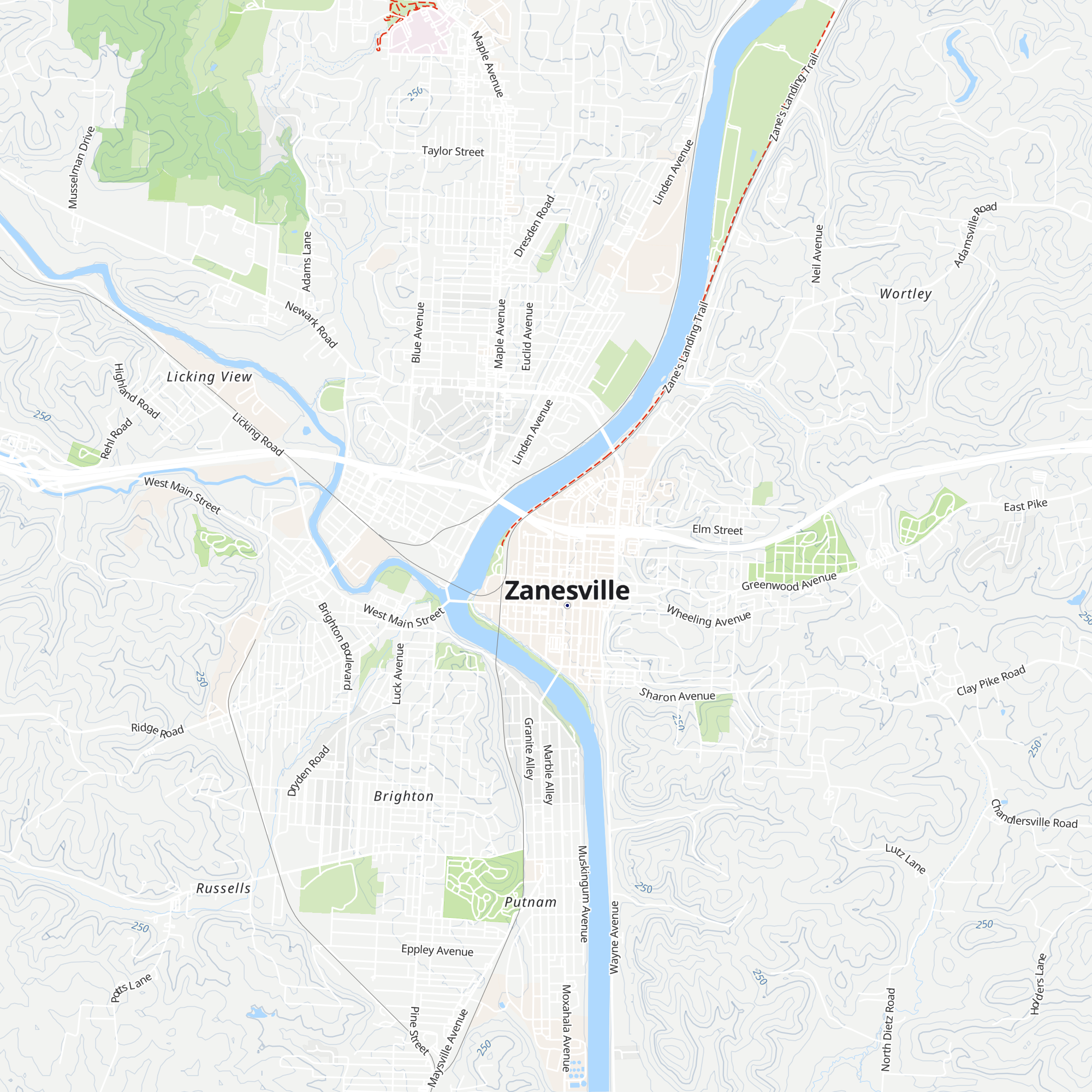 Zanesville-Muskingum County Conference & Welcome Center map