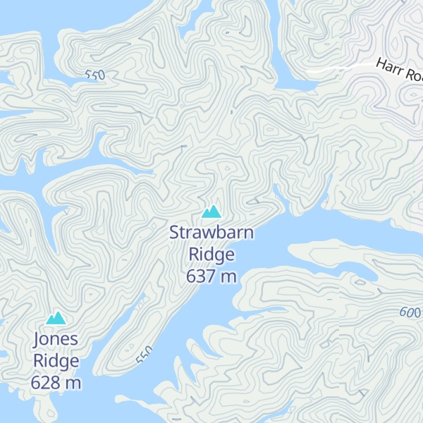 Map of Strawbarn Ridge