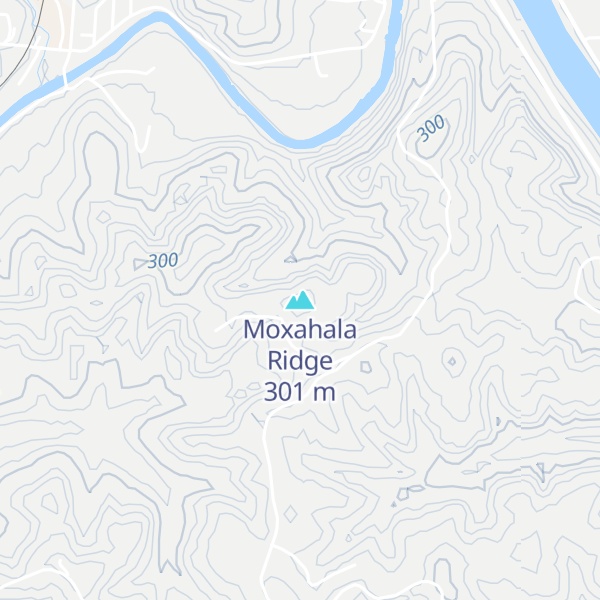 Map of Moxahala Ridge