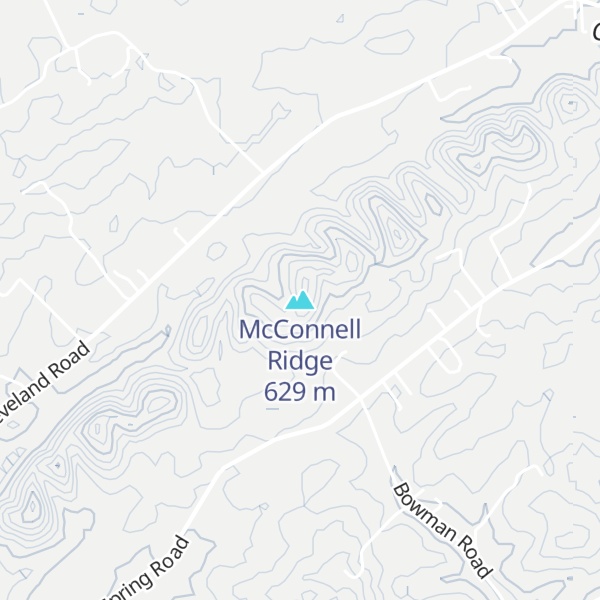 Map of McConnell Ridge