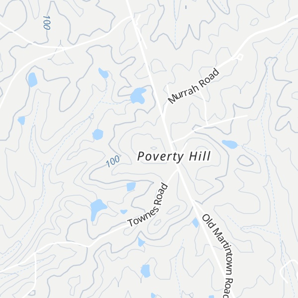 Map of Poverty Hill