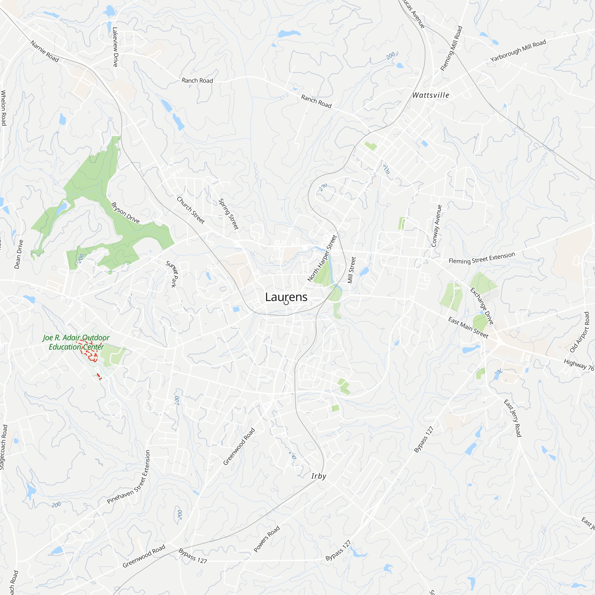 Old 96 District Tourism Commission map