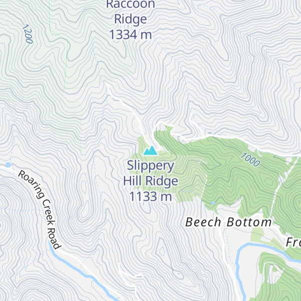 Map of Slippery Hill Ridge