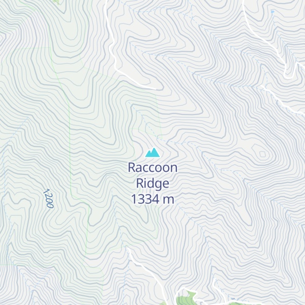 Map of Raccoon Ridge