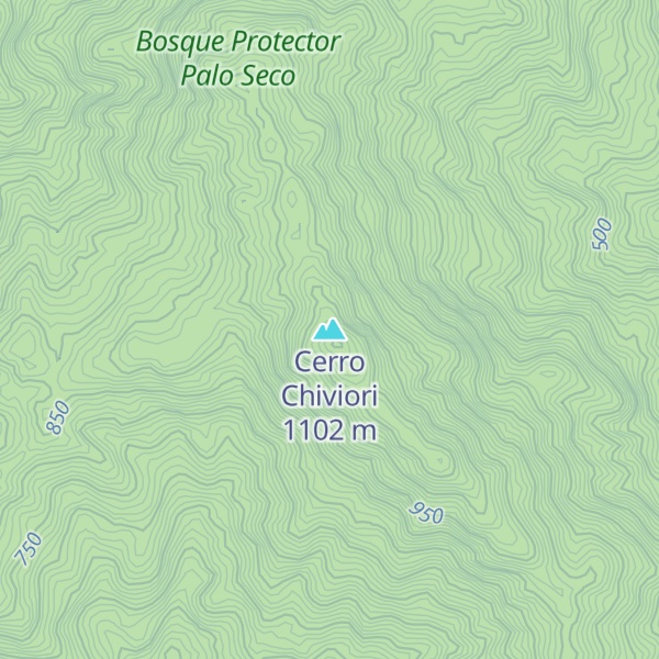Map of Cerro Chiviori
