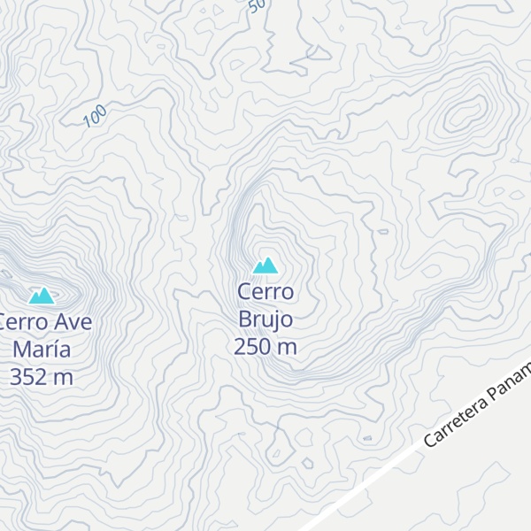 Map of Cerro Brujo