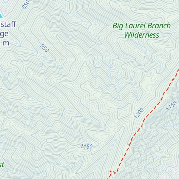 Map of Horselog Ridge