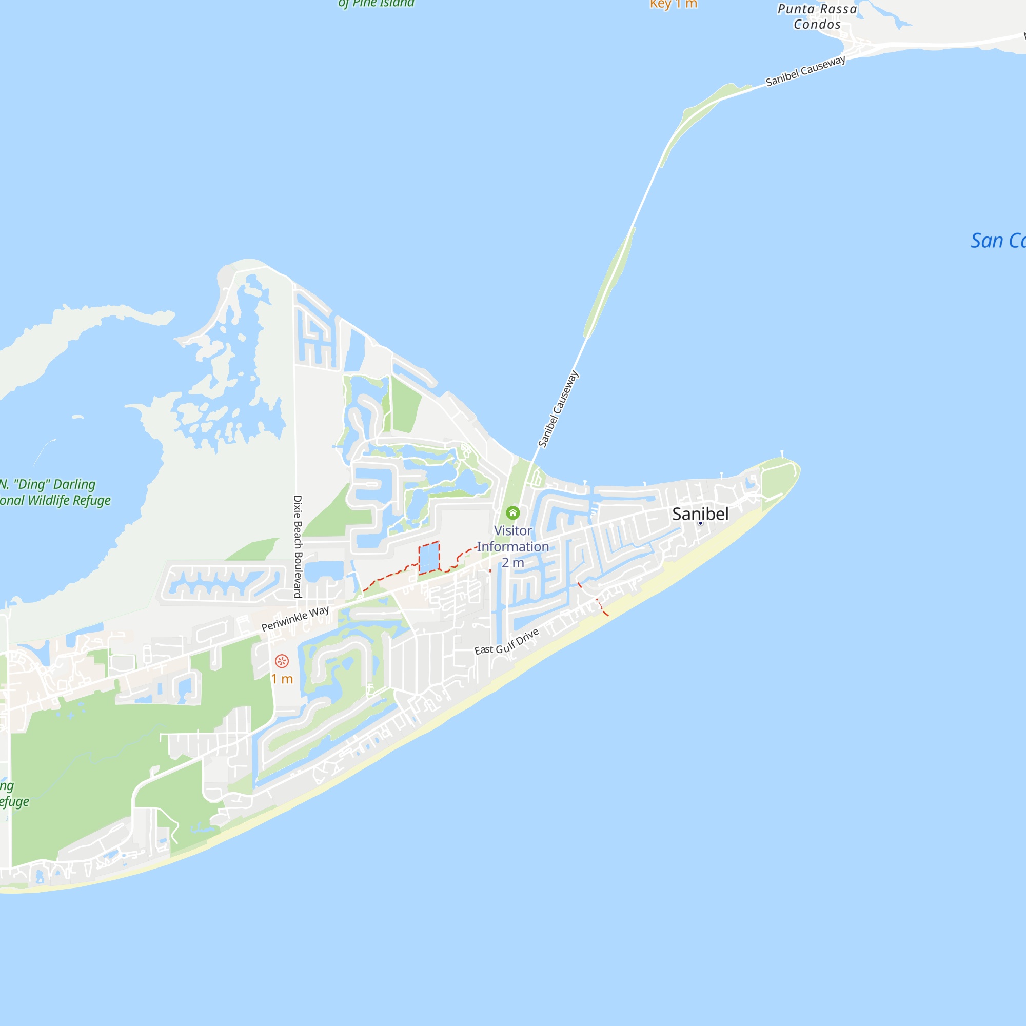 Visitor Information map