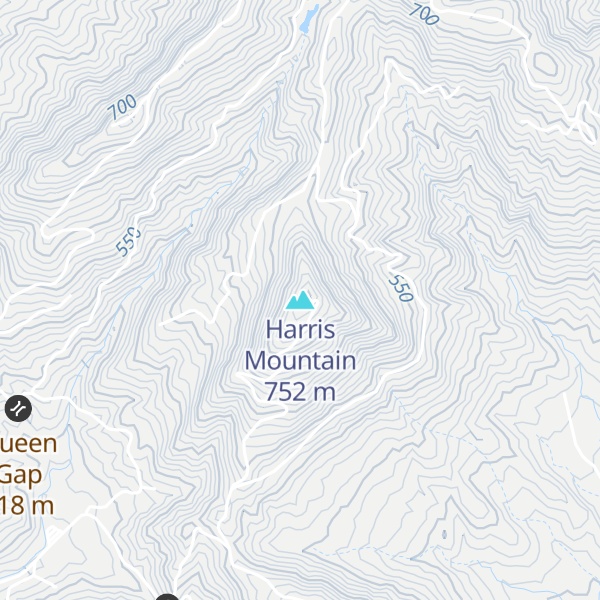 Map of Harris Mountain