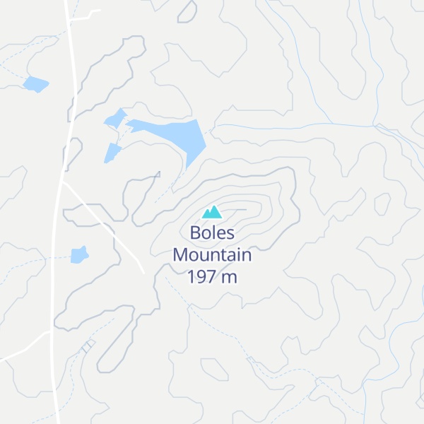 Map of Boles Mountain