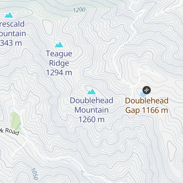 Map of Doublehead Mountain