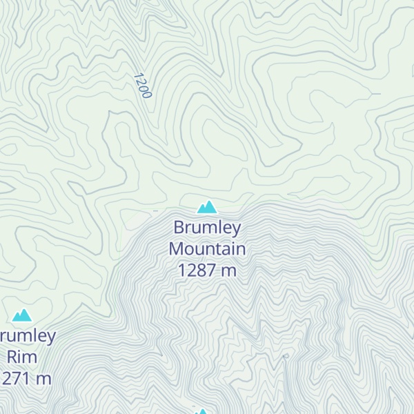 Map of Brumley Mountain