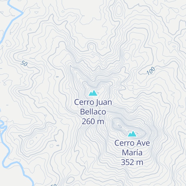 Map of Cerro Juan Bellaco