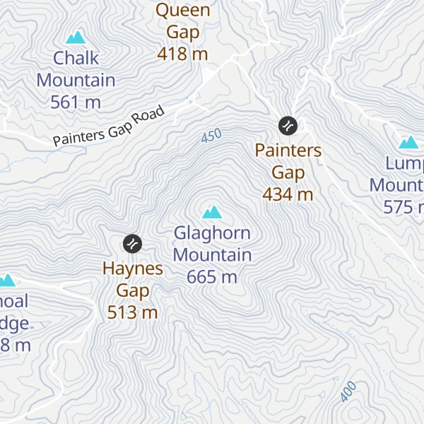 Map of Glaghorn Mountain