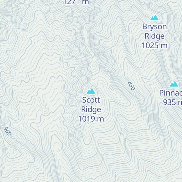 Map of Scott Ridge