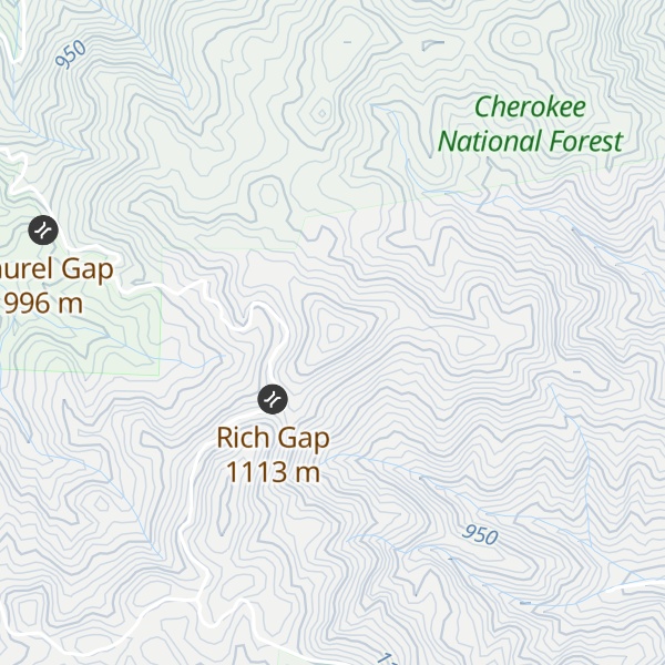 Map of Scrawls Ridge