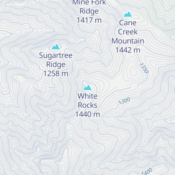 Map of White Rocks