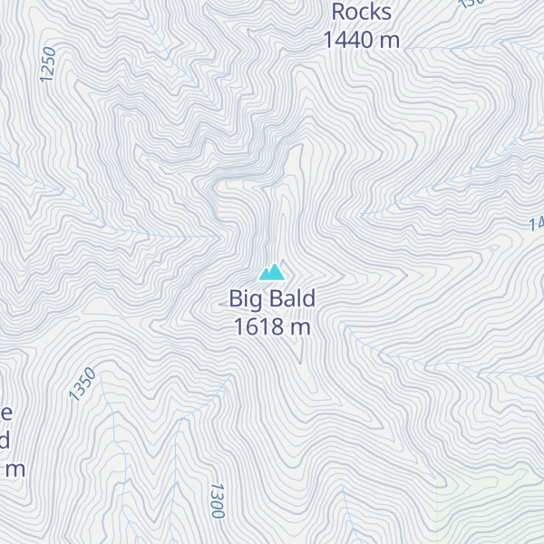 Map of Big Bald
