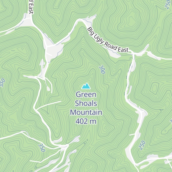 Map of Green Shoals Mountain