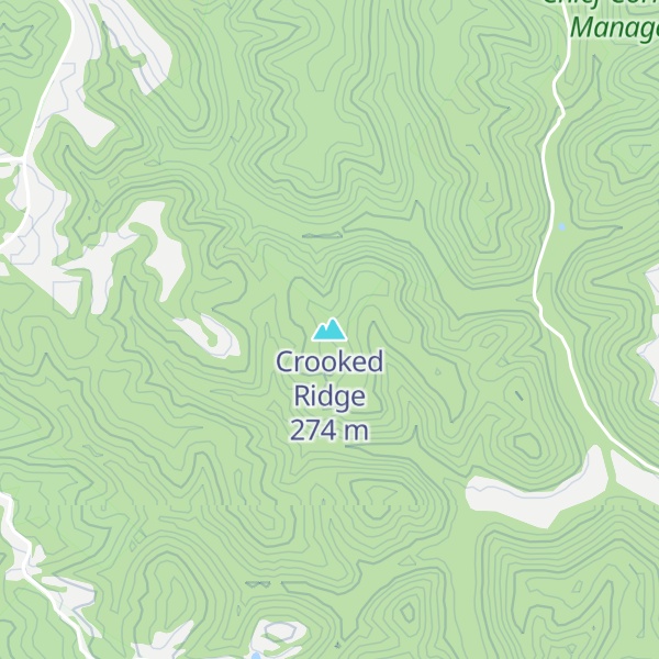 Map of Crooked Ridge