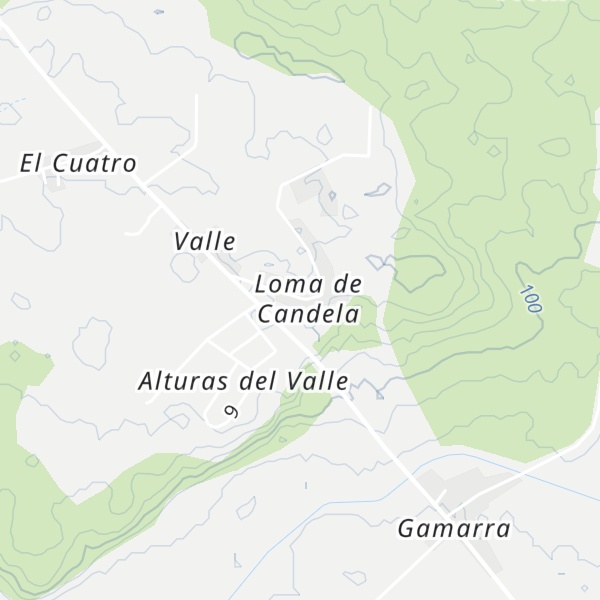 Map of Loma de Candela