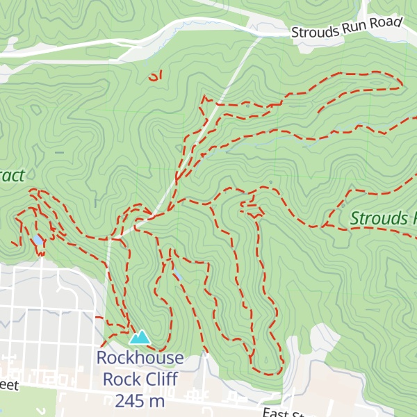 Map of Crumley Knob