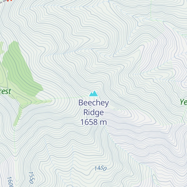 Map of Beechey Ridge