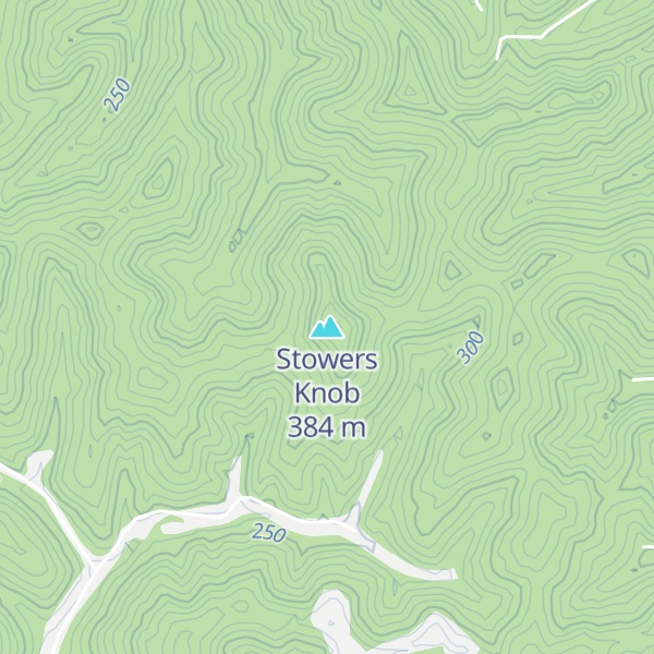 Map of Stowers Knob