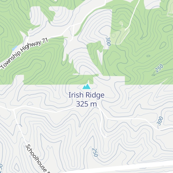 Map of Irish Ridge