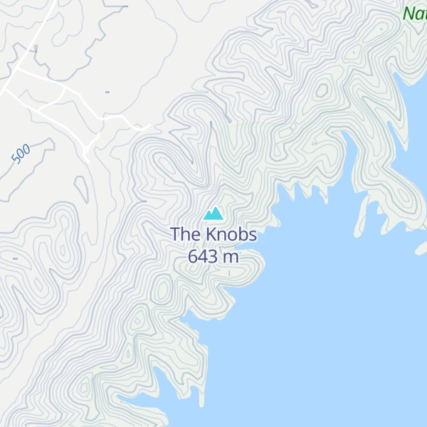 Map of The Knobs