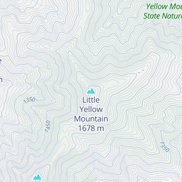 Map of Little Yellow Mountain