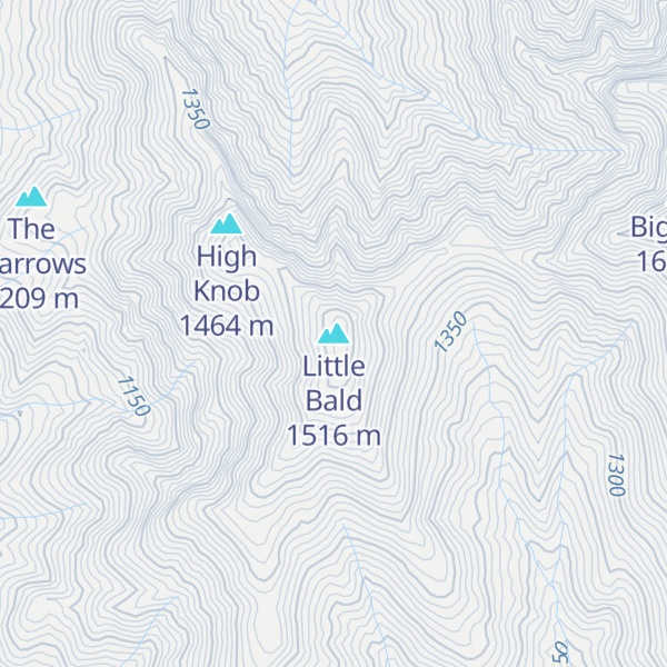 Map of Little Bald