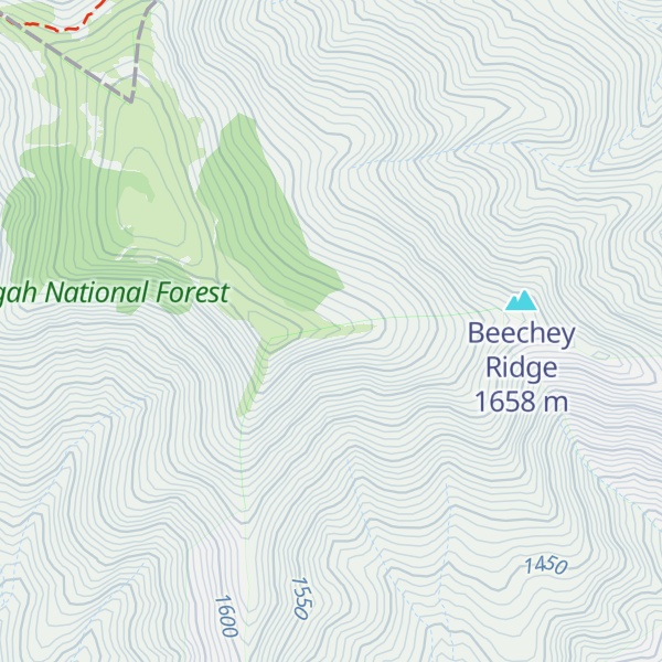 Map of Big Roan Ridge