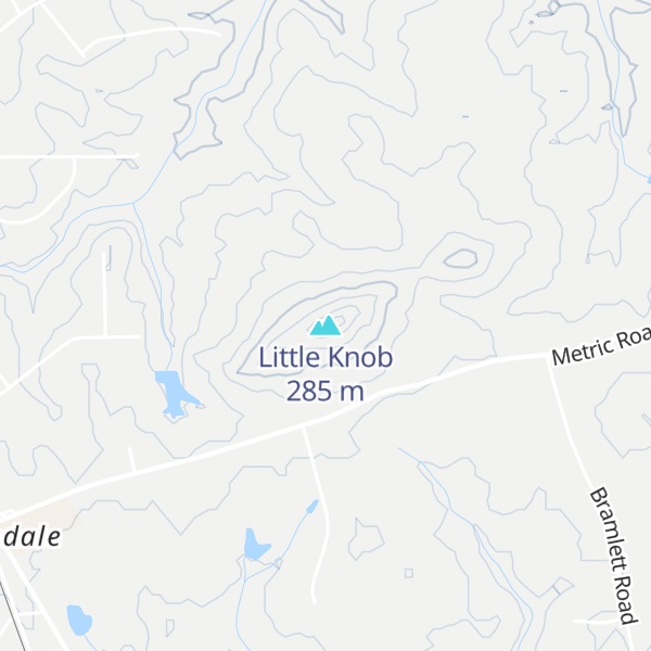 Map of Little Knob