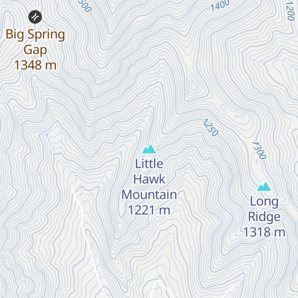 Map of Little Hawk Mountain