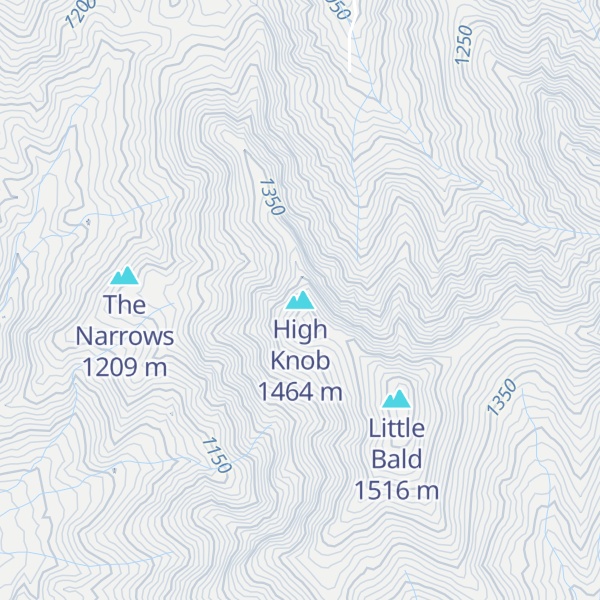 Map of High Knob