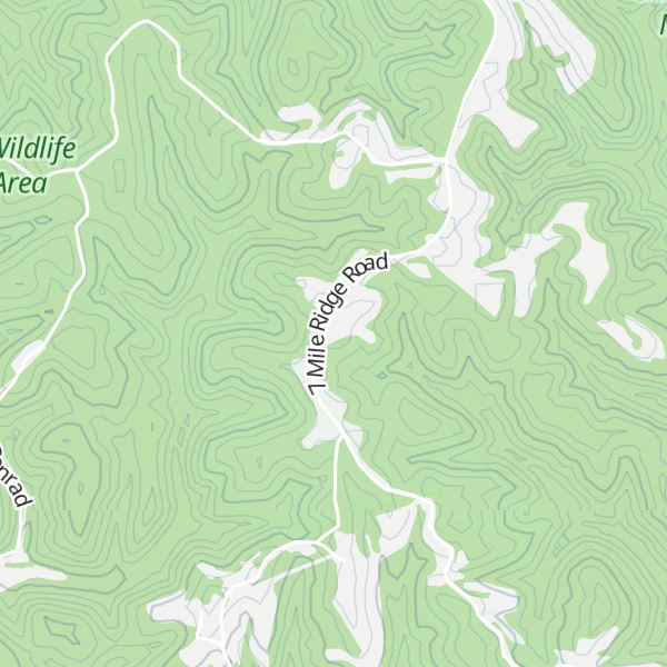 Map of Sevenmile Ridge