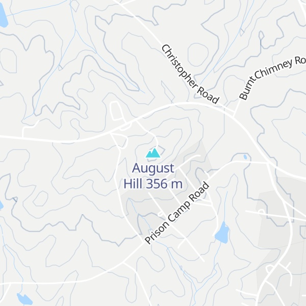 Map of August Hill
