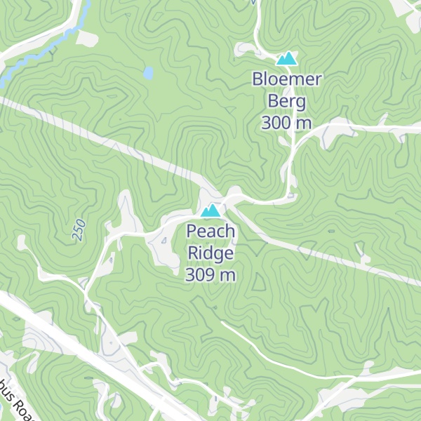 Map of Peach Ridge