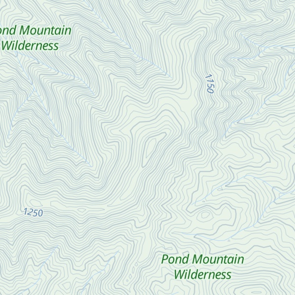 Map of Pond Mountain