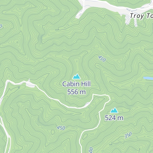 Map of Cabin Hill