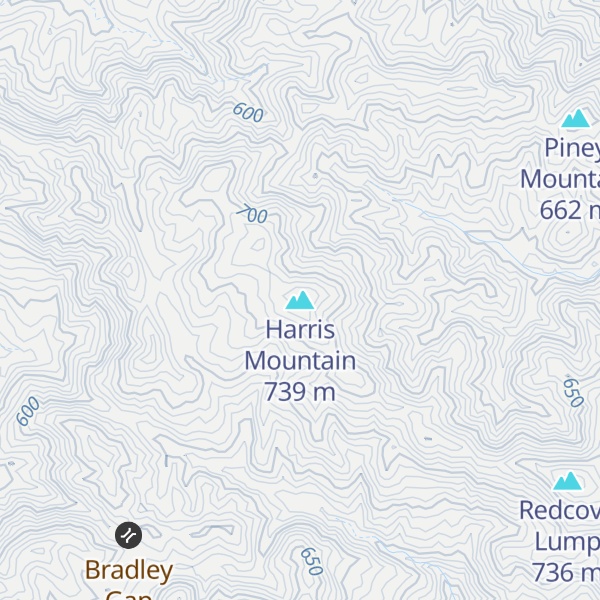 Map of Harris Mountain