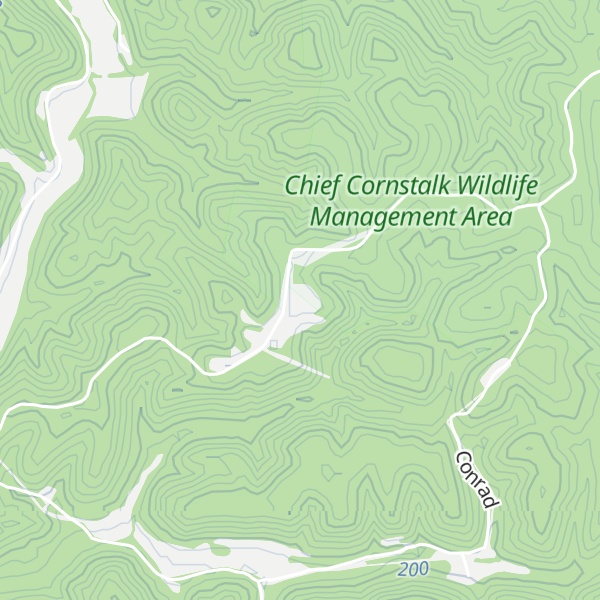 Map of Potts Chapel Ridge