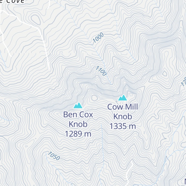 Map of Pizzle Knob
