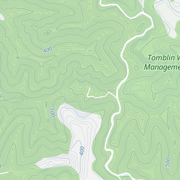 Map of Pickering Knob