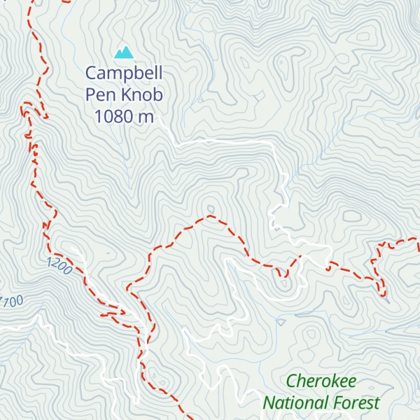 Map of Lacy Trap Ridge