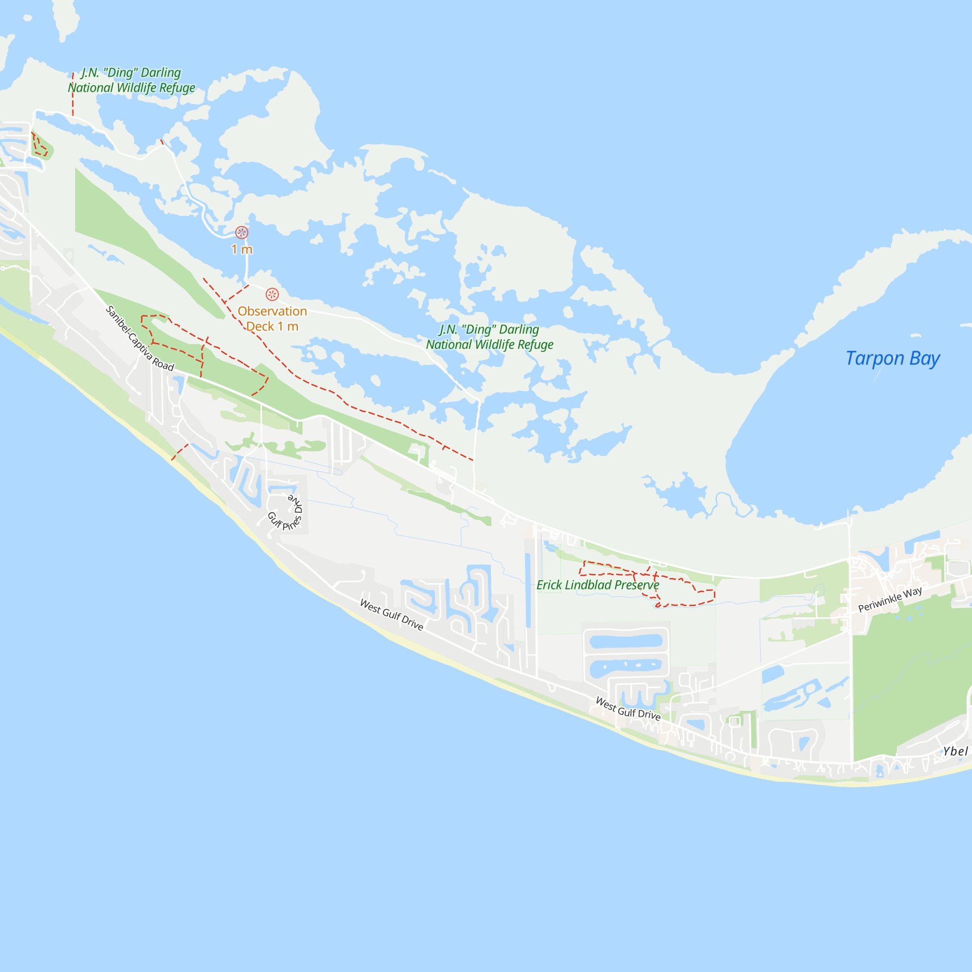 J.N "Ding" Darling Visitor and Education Center map