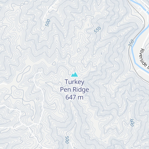 Map of Turkey Pen Ridge