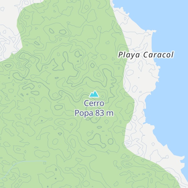 Map of Cerro Popa